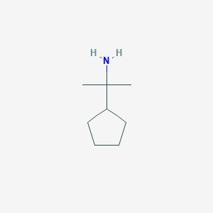 molecular formula C8H17N B1386627 2-Cyclopentylpropan-2-amine CAS No. 1157560-57-0