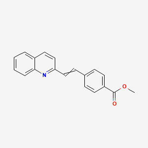 molecular formula C19H15NO2 B13866274 Methyl 4-(2-quinolin-2-ylethenyl)benzoate 