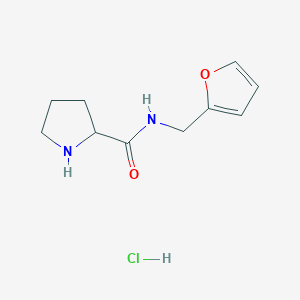 N-(furan-2-ylmethyl)pyrrolidine-2-carboxamide hydrochloride