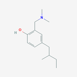 2-[(Dimethylamino)methyl]-4-(2-methylbutyl)benzenol