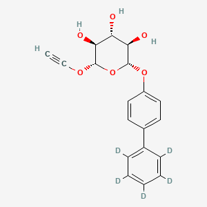 molecular formula C19H18O6 B13866315 4-Biphenylyl-d5 Glucuronide 