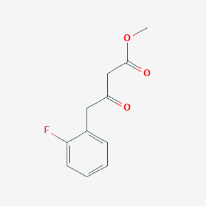 molecular formula C11H11FO3 B1386634 Methyl 4-(2-fluorophenyl)-3-oxobutanoate CAS No. 1048917-90-3