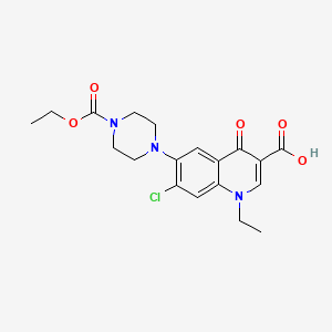 molecular formula C19H22ClN3O5 B13866363 Norfloxacin impurity I [EP impurity] 