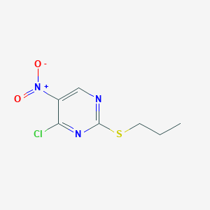 molecular formula C7H8ClN3O2S B13866368 4-Chloro-5-nitro-2-(propylthio)pyrimidine CAS No. 2518331-26-3