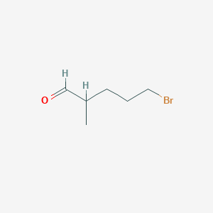 molecular formula C6H11BrO B13866396 5-bromo-2-methylPentanal 