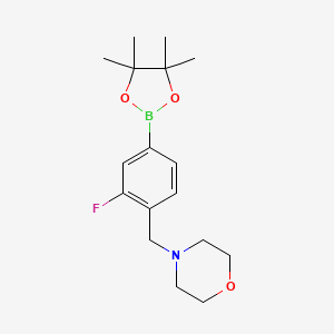 4-(2-Fluoro-4-(4,4,5,5-tetramethyl-1,3,2-dioxaborolan-2-yl)benzyl)morpholine