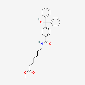 molecular formula C28H31NO4 B13866449 Methyl 7-[[4-[hydroxy(diphenyl)methyl]benzoyl]amino]heptanoate 
