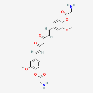 molecular formula C25H26N2O8 B13866465 Di-O-glycinoylcurcumin Dihydrochloride 