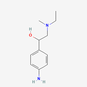 molecular formula C11H18N2O B1386647 1-(4-Amino-phenyl)-2-(ethyl-methyl-amino)-ethanol CAS No. 947013-77-6