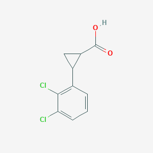 molecular formula C10H8Cl2O2 B1386650 2-(2,3-Dichlorophenyl)cyclopropanecarboxylic acid CAS No. 1157698-55-9