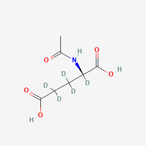 molecular formula C7H11NO5 B13866501 N-Acetyl-L-glutamic-2,3,3,4,4-D5 acid 