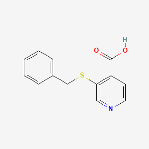 molecular formula C13H11NO2S B13866504 3-Benzylsulfanylpyridine-4-carboxylic acid 