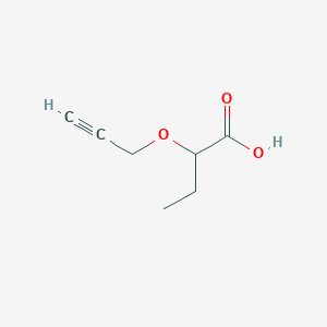 molecular formula C7H10O3 B1386651 2-(Prop-2-ynyloxy)butanoic acid CAS No. 1157984-71-8