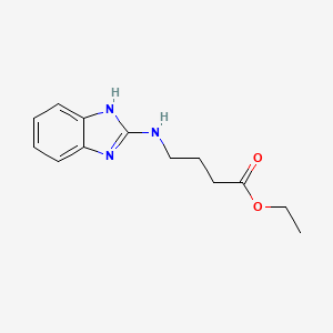 molecular formula C13H17N3O2 B13866537 ethyl 4-(1H-benzimidazol-2-ylamino)butanoate 