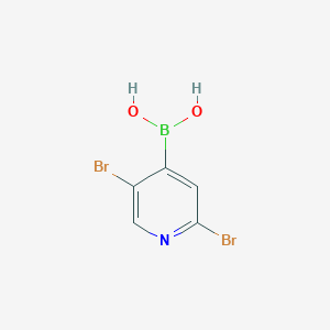 molecular formula C5H4BBr2NO2 B1386654 (2,5-Dibromopyridin-4-yl)boronic acid CAS No. 1031843-77-2