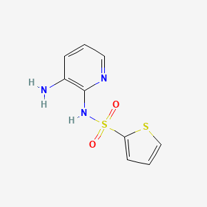 molecular formula C9H9N3O2S2 B13866589 N-(3-aminopyridin-2-yl)thiophene-2-sulfonamide 