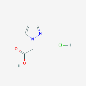 molecular formula C5H7ClN2O2 B1386660 Pyrazol-1-ylacetic acid hydrochloride CAS No. 118054-56-1