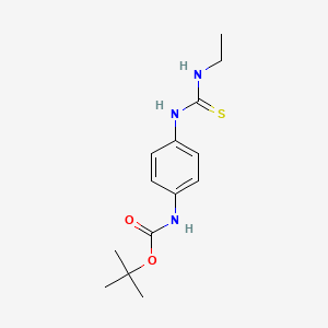 molecular formula C14H21N3O2S B13866607 tert-butyl N-[4-(ethylcarbamothioylamino)phenyl]carbamate 
