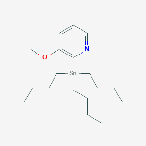 molecular formula C18H33NOSn B1386665 3-Methoxy-2-(tributylstannyl)pyridine CAS No. 1094072-15-7