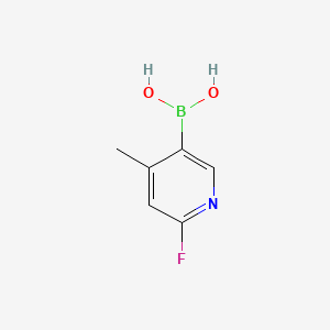molecular formula C6H7BFNO2 B1386666 2-Fluoro-4-methylpyridine-5-boronic acid CAS No. 1072944-18-3