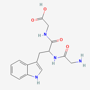 molecular formula C15H18N4O4 B13866673 Glycyl-L-tryptophylglycine 
