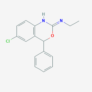 molecular formula C16H15ClN2O B13866734 Etifoxine Desmethyl impurity 