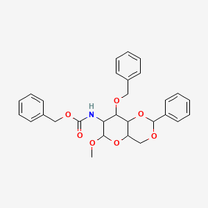 molecular formula C29H31NO7 B13866746 benzyl N-(6-methoxy-2-phenyl-8-phenylmethoxy-4,4a,6,7,8,8a-hexahydropyrano[3,2-d][1,3]dioxin-7-yl)carbamate 