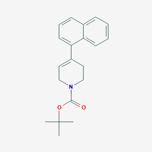 molecular formula C20H23NO2 B13866767 tert-butyl 4-naphthalen-1-yl-3,6-dihydro-2H-pyridine-1-carboxylate 