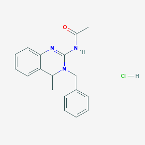 molecular formula C18H20ClN3O B13866772 N-(3-benzyl-4-methyl-4H-quinazolin-2-yl)acetamide;hydrochloride 