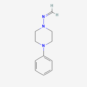 molecular formula C11H15N3 B13866782 N-(4-phenylpiperazin-1-yl)methanimine 