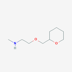 molecular formula C9H19NO2 B1386680 Methyl-[2-(tetrahydro-pyran-2-ylmethoxy)-ethyl]-amine CAS No. 883544-87-4