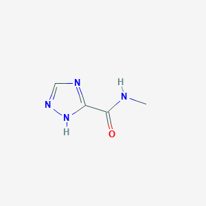 molecular formula C4H6N4O B13866826 N-methyl-1H-1,2,4-triazole-5-carboxamide 