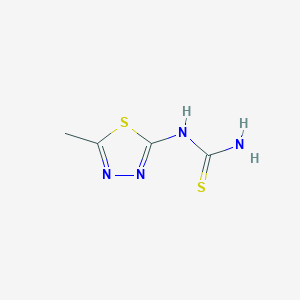 molecular formula C4H6N4S2 B13866855 Thiourea, (5-methyl-1,3,4-thiadiazol-2-yl)- CAS No. 58326-38-8