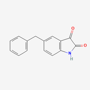 molecular formula C15H11NO2 B13866870 5-Benzylindoline-2,3-dione 