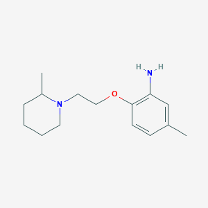 5-Methyl-2-[2-(2-methyl-piperidin-1-YL)-ethoxy]-phenylamine