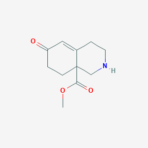 molecular formula C11H15NO3 B13866928 Methyl 6-oxo-1,2,3,4,7,8-hexahydroisoquinoline-8a-carboxylate 
