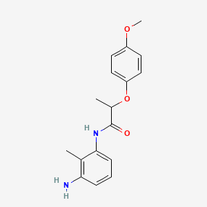 molecular formula C17H20N2O3 B1386694 N-(3-amino-2-methylphenyl)-2-(4-methoxyphenoxy)propanamide CAS No. 1020056-59-0