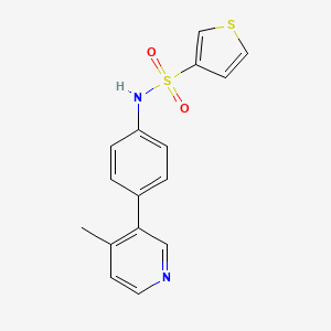 molecular formula C16H14N2O2S2 B13866948 N-[4-(4-methylpyridin-3-yl)phenyl]thiophene-3-sulfonamide 