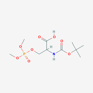 molecular formula C10H20NO8P B13866980 Boc-ser(PO3ME2)-OH 