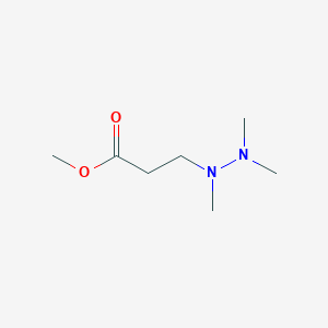 molecular formula C7H16N2O2 B13866994 Methyl 3-(1,2,2-trimethylhydrazinyl)propanoate 