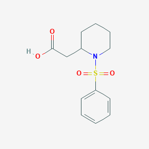 [1-(Phenylsulfonyl)piperidin-2-yl]acetic acid