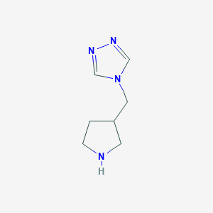 molecular formula C7H12N4 B13867002 4-(Pyrrolidin-3-ylmethyl)-1,2,4-triazole 