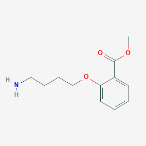 molecular formula C12H17NO3 B13867026 Methyl 2-(4-aminobutoxy)benzoate 