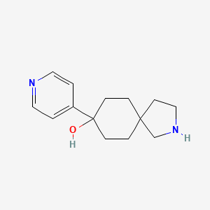 molecular formula C14H20N2O B13867035 8-Pyridin-4-yl-2-azaspiro[4.5]decan-8-ol 