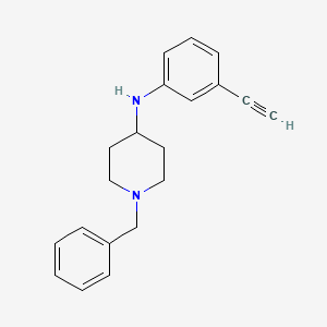 molecular formula C20H22N2 B1386706 1-benzyl-N-(3-ethynylphenyl)piperidin-4-amine CAS No. 1019511-85-3