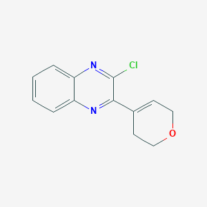 molecular formula C13H11ClN2O B13867060 2-chloro-3-(3,6-dihydro-2H-pyran-4-yl)quinoxaline 