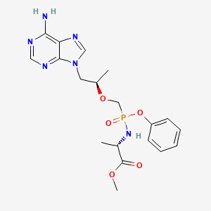 molecular formula C19H25N6O5P B13867125 methyl (2S)-2-[[[(1R)-2-(6-aminopurin-9-yl)-1-methyl-ethoxy]methyl-phenoxy-phosphoryl]amino]propanoate 