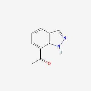 molecular formula C9H8N2O B1386716 1-(1H-indazol-7-yl)ethanone CAS No. 1159511-22-4