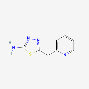 molecular formula C8H8N4S B13867177 5-(Pyridin-2-ylmethyl)-1,3,4-thiadiazol-2-amine 