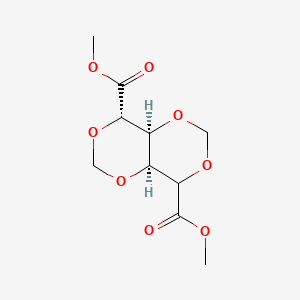 molecular formula C10H14O8 B13867205 dimethyl (4S,4aS,8aS)-4,4a,8,8a-tetrahydro-[1,3]dioxino[5,4-d][1,3]dioxine-4,8-dicarboxylate 